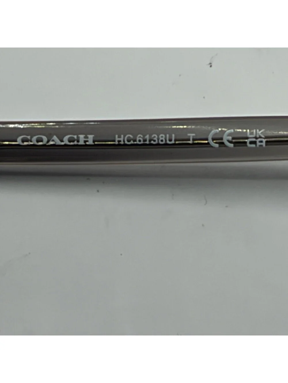 Coach HC6138U 5176 Women’s Eyeglasses Transparent Grey 52-16-140 w/ Case